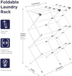 BLACK+DECKER 3 Tier Expandable Collapsing Foldable Laundry Rack - Image 2