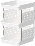 Lifewit 3 Tier Plastic Stackable Storage Baskets by Lifewit