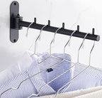 Folding Wall Mounted Clothes Hanger Rack - Image 4