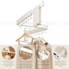 Wall Mounted Collapsible Clothes Drying Rack, Space-Saving Laundry Drying Rack - Image 6