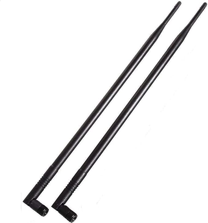 1.3ft 2x 10dBi WiFi Bluetooth Antenna 2.4GHz/5GHz/5.8GHz Tri-Band Omni by TREADALT-TEC