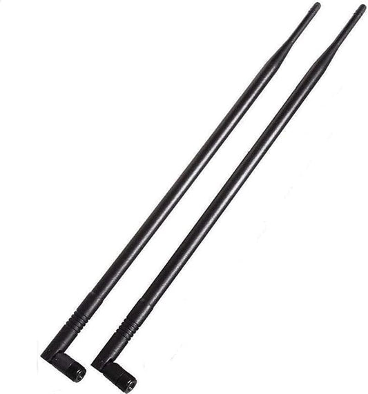 1.3ft 2x 10dBi WiFi Bluetooth Antenna 2.4GHz/5GHz/5.8GHz Tri-Band Omni by TREADALT-TEC