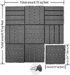 Interlocking Deck Tiles Outdoor Waterproof, Composite Patio Flooring - Image 6