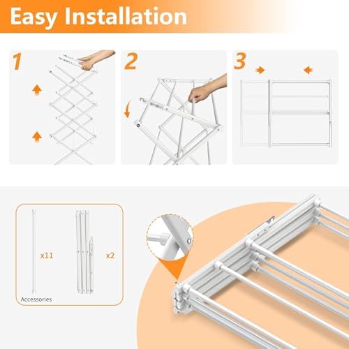 2PCS Foldable Drying Rack Clothing - Image 5