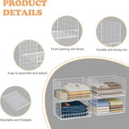 Yociyoga Closet Organizers and Storage Basket- 3-Tier Stackable Storage Bins - Image 4