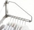 Folding Wall Mounted Clothes Hanger Rack Clothes Hook Solid Brass by NEWRAIN
