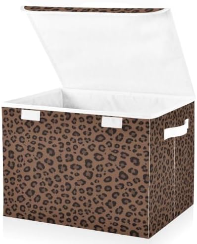 Bolaz Leopard Print Animal Pattern Storage Bins by Unknown
