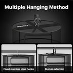 24" Diameter 4 Layer Herb Drying Rack Foldable C-Shaped Zipper - Image 7