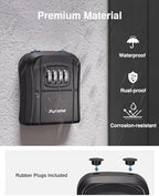 Puroma Key Lock Box Outdoor 4 Digit Code Combination Lockbox House, 2 Black - Image 5