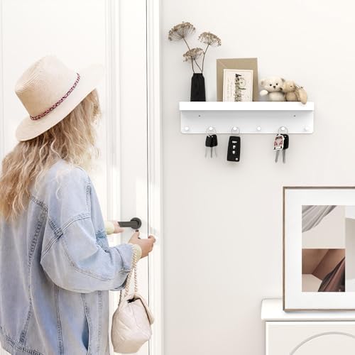 MKO Key Holder Wall Mount, Adhesive Key Hanger - Image 2