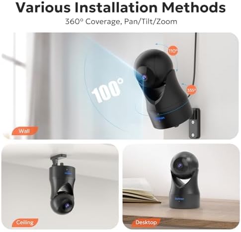 owltron Indoor Security Camera, 360 Pan/Tilt Home Cameras - Image 3