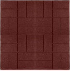Playsafer Brick Rubber Interlocking Tiles | 16 X 16 | Easy Install - Image 2