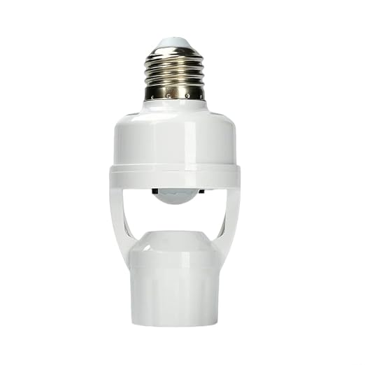 E26/E27 Motion Sensor Light Socket Adapter – Smart Screw-in Bulb Holder by Unknown