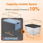 Citylife 2PC 64L Collapsible Storage Bins - Image 3