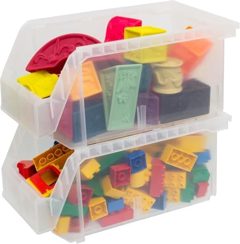 Akro-Mils ReadySpace Large Stackable Plastic Storage Bins - Image 5