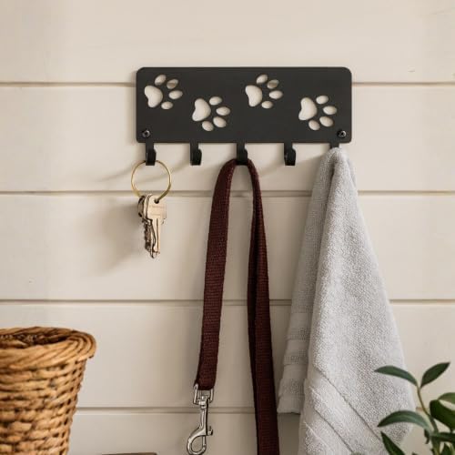 Walking Paws Key Rack Dog Leash Organizer by TheMetalPeddler