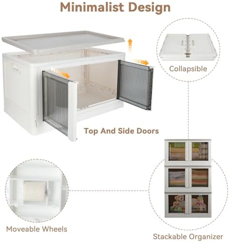 Storage Box, Cabinet with Lids, Extra Large Useful Box, 19 Gallons Capacity - Image 3