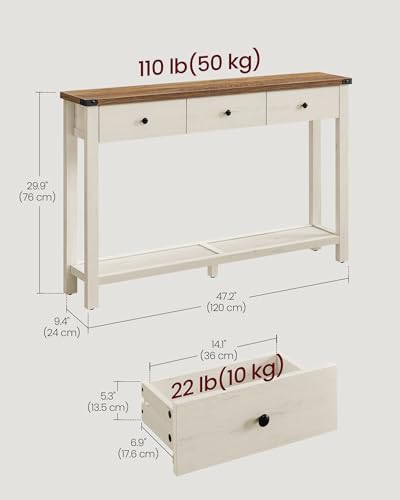 VASAGLE 47.2" Narrow Console Table - Image 3