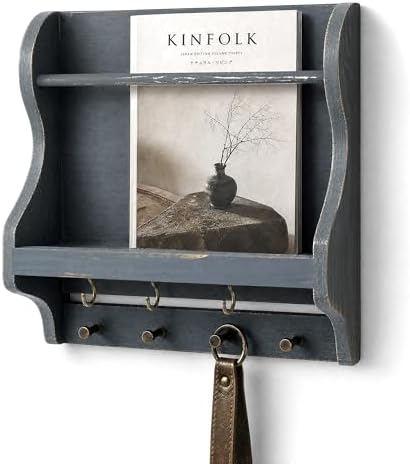 Pine Wood Mail Organizer Wall Mount by REBEEVISION