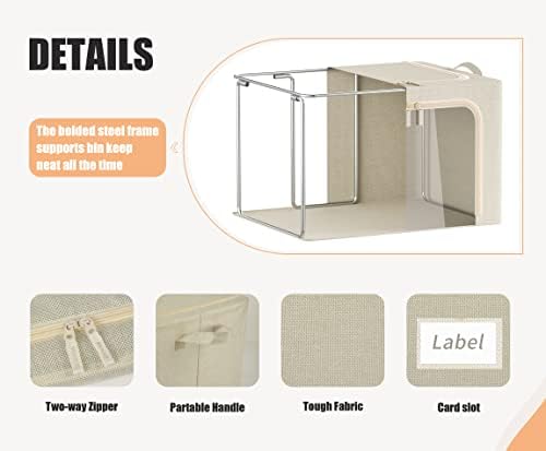 3 Openings Large Clothes Storage Bins - Image 4