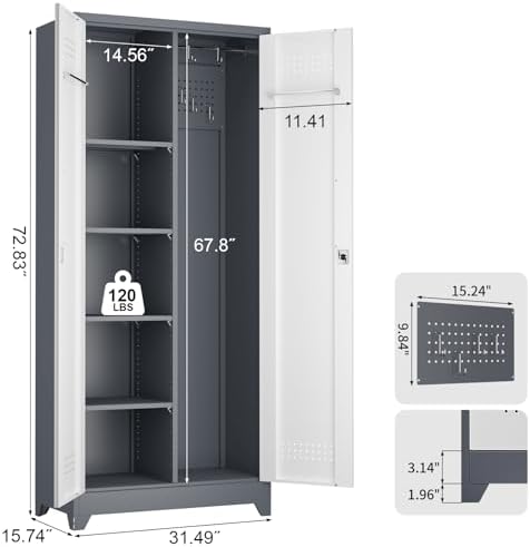 72.8" H Metal Garage Storage Cabinets - Image 3