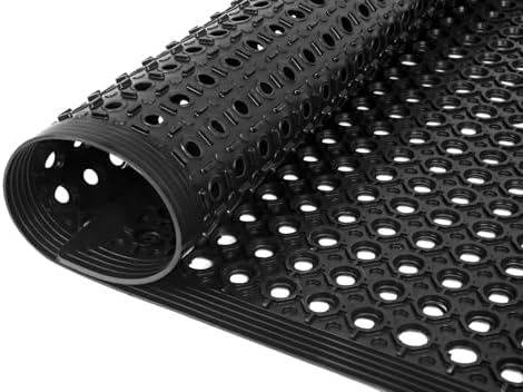 24"x 36" Rubber Floor Mat, Non-Slip Rubber Floor Mat Heavy Duty Mats by MAHOOMMAKH