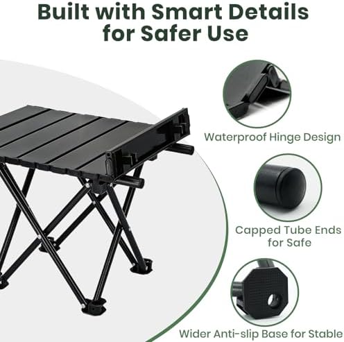 2 Pack Camping Table Foldable, Portable Folding Beach Table - Image 4