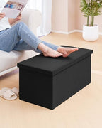 PINPLUS Folding Storage Ottoman Bench - Image 2