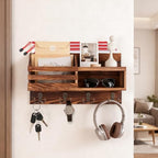 Solid Wood Key and Mail Holder for Wall - Image 4