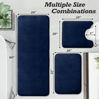 HUXMEYSON Bathroom Rugs Sets 3 Piece, Non-Slip & Quick Dry Bath Mat Set - Image 2