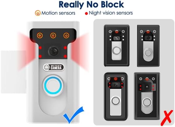 KIMILAR 2024 Upgrade Anti-Theft Video Doorbell Mount, Not Block Doorbell Motion - Image 4