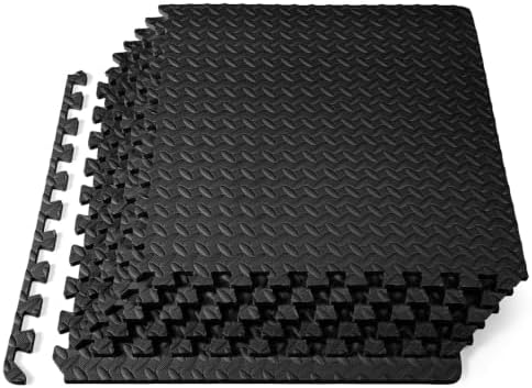 ProsourceFit Exercise Puzzle Mat ½-inch, EVA Interlocking Foam Floor Tiles by ProsourceFit