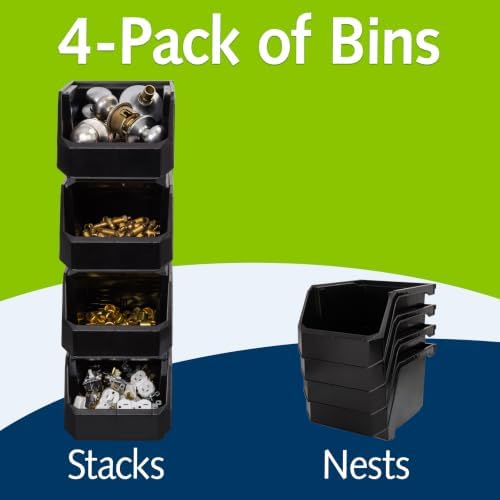 ReadySpace Medium-Tall Stackable Plastic Storage Bins - Image 3