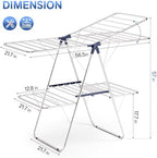 APEXCHASER Clothes Drying Rack, Foldable 2-Level Drying Rack Clothing, - Image 4