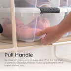IRIS USA 4-Pack 32 Quart Storage Bins - Image 4