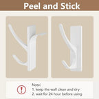 pickpiff White Self-Adhesive Hook, 13LB Hanger - Image 6