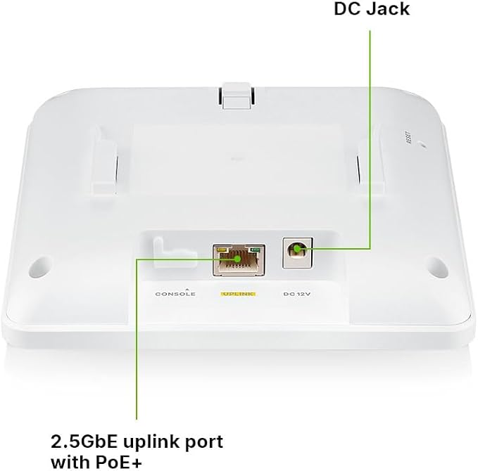 Zyxel WiFi 7 Wireless Access Point BE6500 | PoE+ / AC Powered | 2.5Gb Ethernet - Image 2