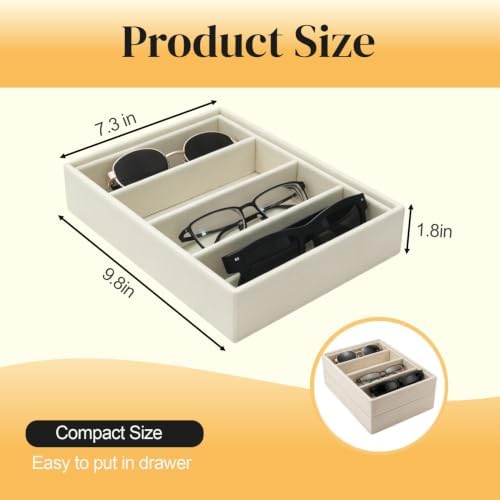 Glasses Storage Organizer Velvet Tray - Image 7