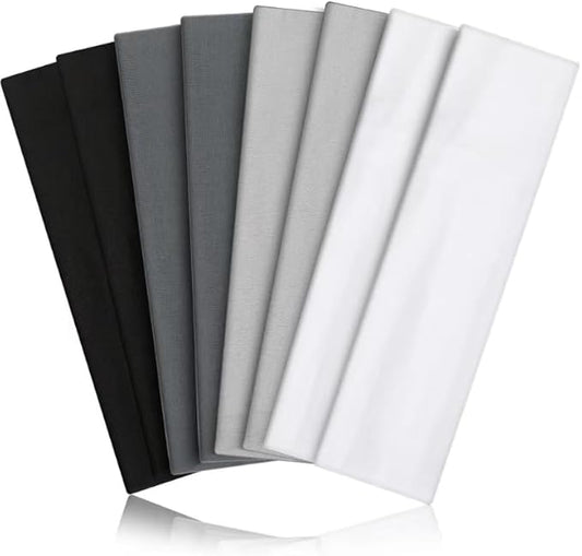 8PCS Summer-Exclusive Non Slip Sports Elastic Soft Running Fashion Headbands by VANRUIDFashionSportHeadbands