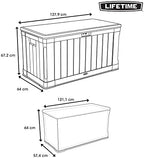 LIFETIME 60186 Heavy-Duty Outdoor Storage Deck Box, 116 Gallon, Desert - Image 7