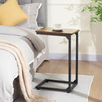 AMHANCIBLE C Shaped End Table Set of 2, Couch Side Table that Slide Under - Image 2