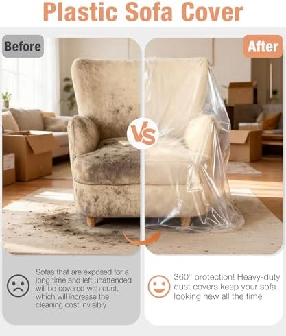 Magicheap Extra Thick 4mil Plastic Chair Cover - Image 2