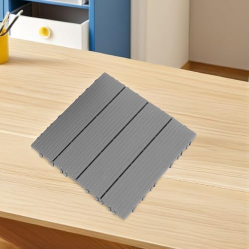 4pcs Imitation Wood Interlocking Deck Tiles - Image 5