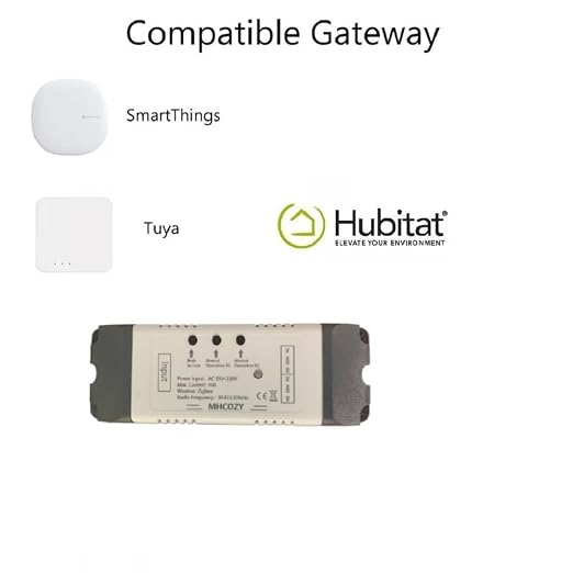 2 Channel 5V 85-250V ZigBee Smart Relay Switch, Adjustable Selflock and - Image 3