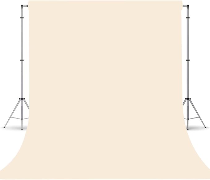 Cream Photography Backdrop for Photoshoot, Photo Backdrop Curtain, Perfect by TERSUM
