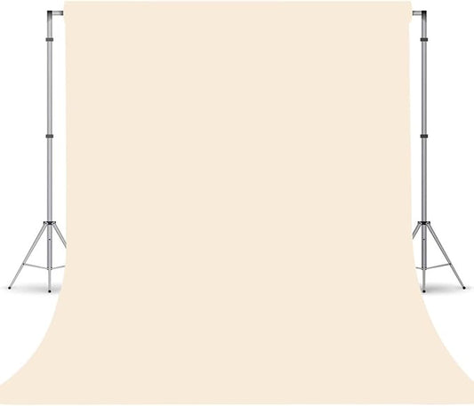 Cream Photography Backdrop for Photoshoot, Photo Backdrop Curtain, Perfect by TERSUM