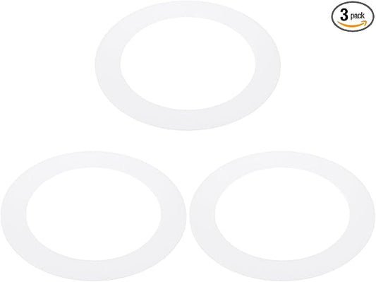PATIKIL 3.8" ID 5.2" OD Plastic Trim Ring, Translucent Matte White by PATIKIL