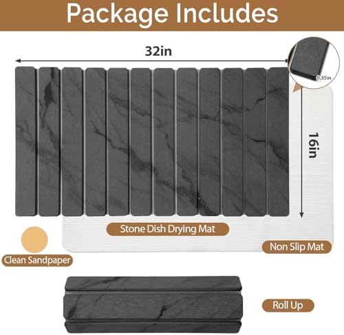 Extra Large Stone Dish Drying Mat - Image 2