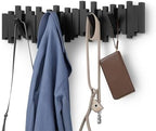 Umbra Sticks Wall Coat Rack, Wall Mount 8 Retractable Hooks by Umbra