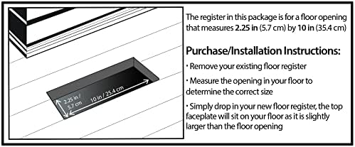 Decor Grates PL210-WH 2-Inch by 10-Inch Plastic Floor Register - Image 3